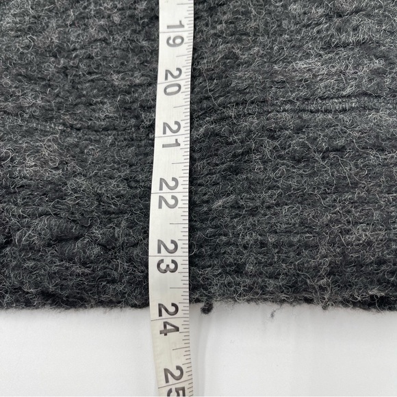 PrAna Size M Women’s Crestland Turtle Neck Sweater Charcoal Wool Blend Thick - Picture 11 of 13